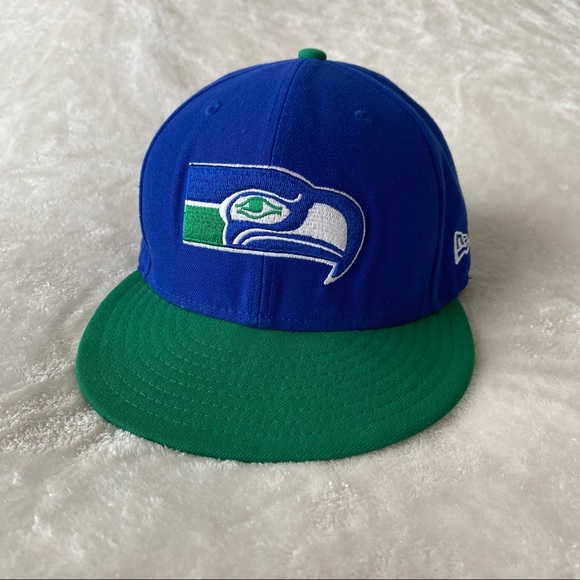 New Era Bluegreen Throwback Seahawks 